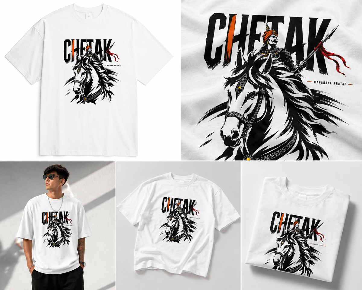 Chetak Maharana Pratap T-Shirt | Rajput Heritage