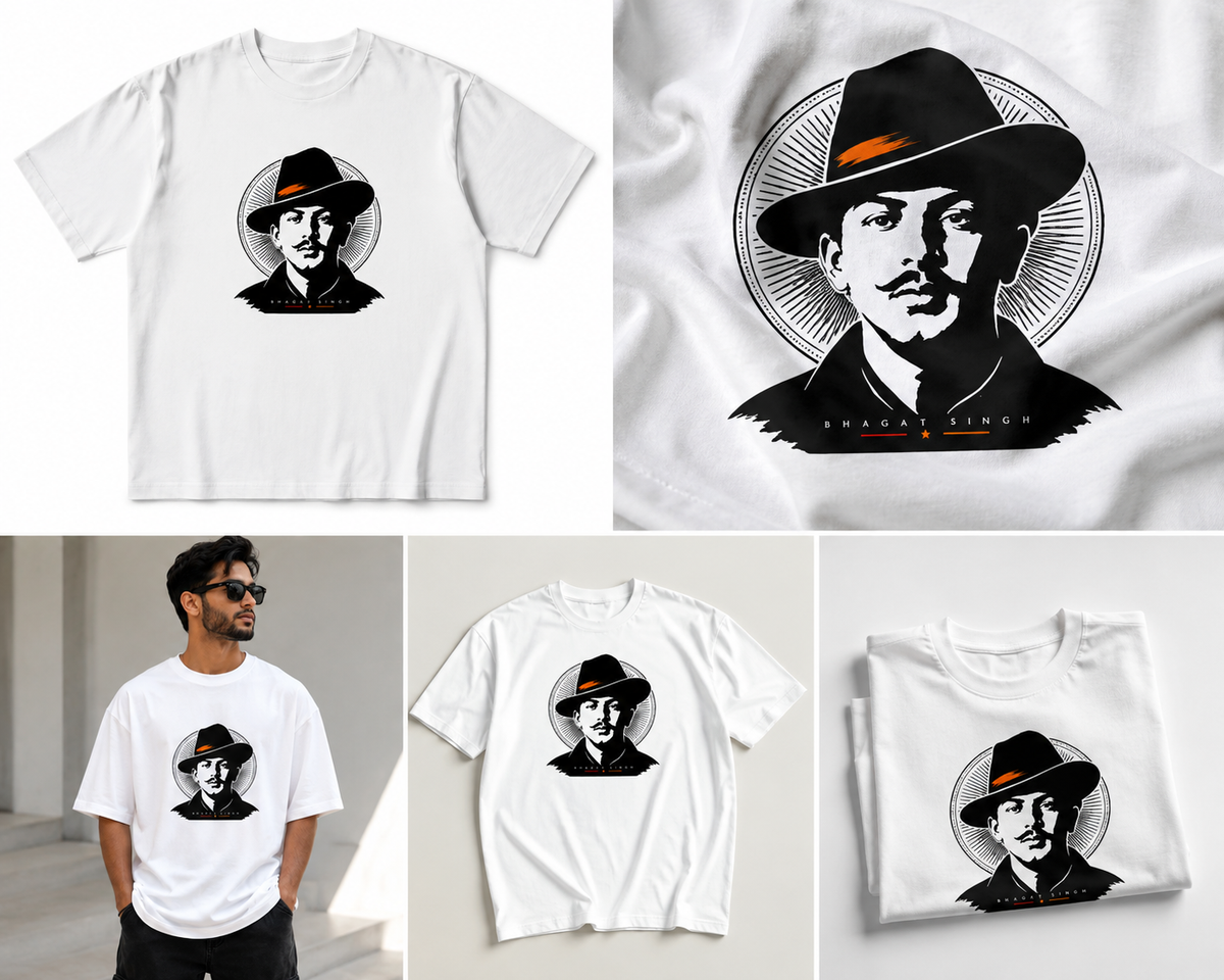 Bhagat Singh T-Shirt | The Defiant Gaze