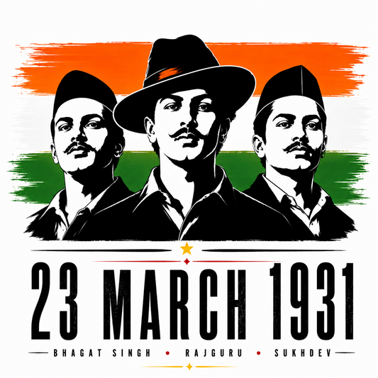 23 March 1931 T-Shirt | Bhagat Singh Rajguru Sukhdev