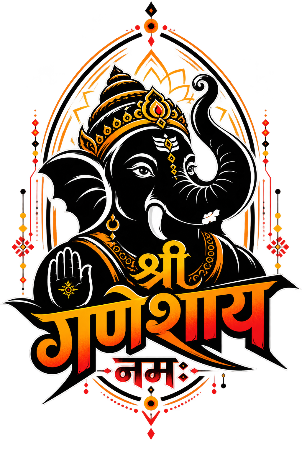 Shri Ganeshay Namah T-Shirt | Ganpati Heritage