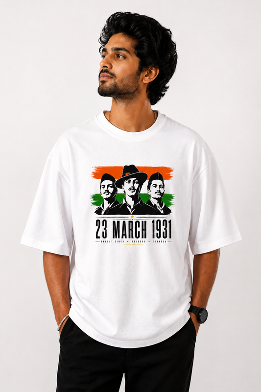 23 March 1931 T-Shirt | Bhagat Singh Rajguru Sukhdev